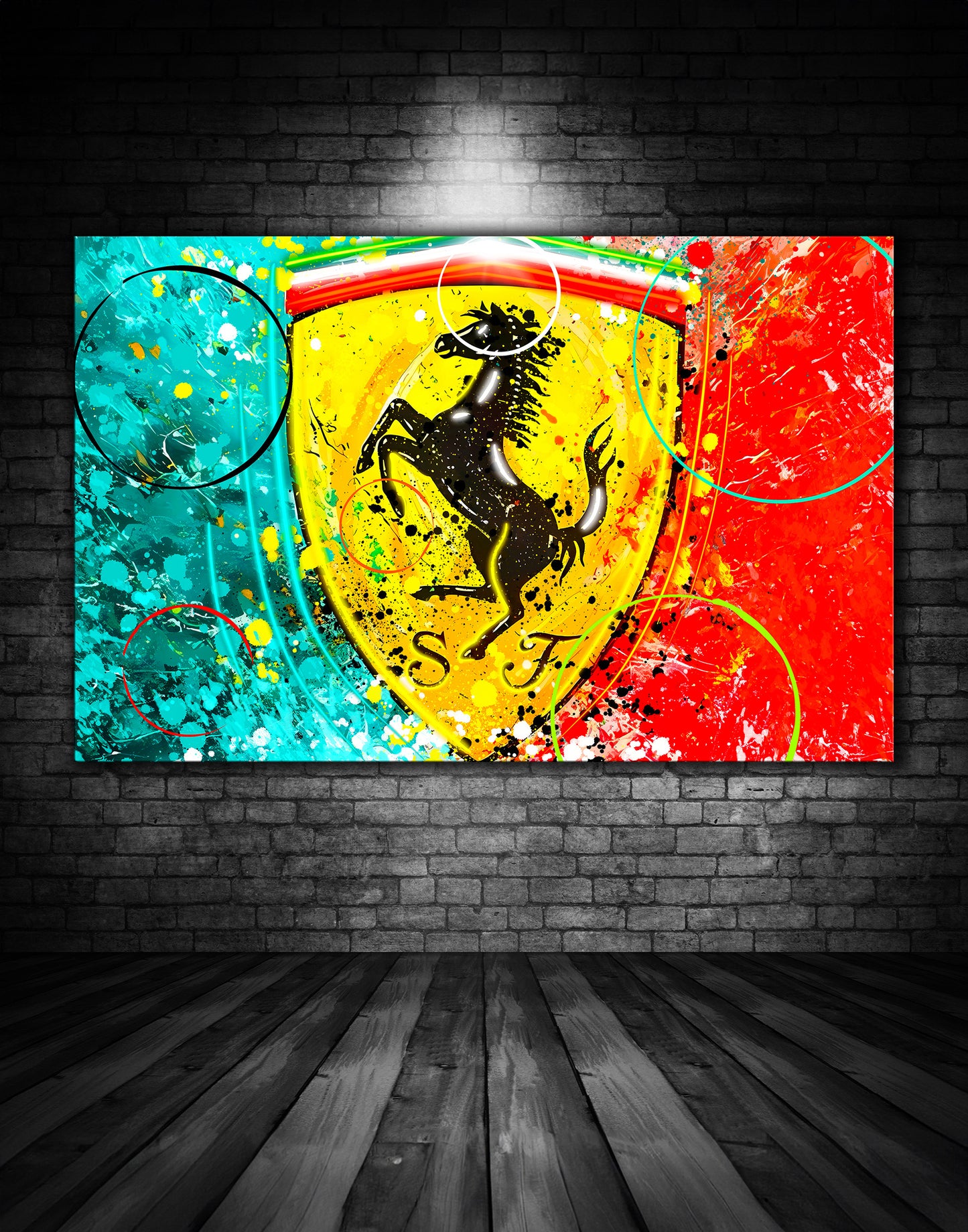 Scuderia Ferrari Graffiti Painting