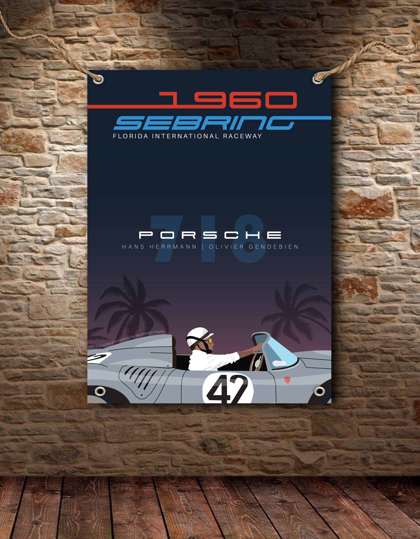 Sebring Porsche 718 Banner