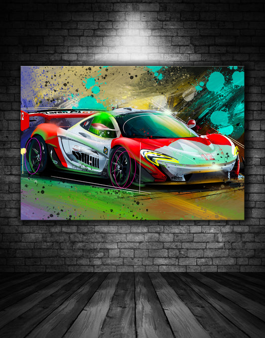 Senna Mclaren P1 Graffiti Painting