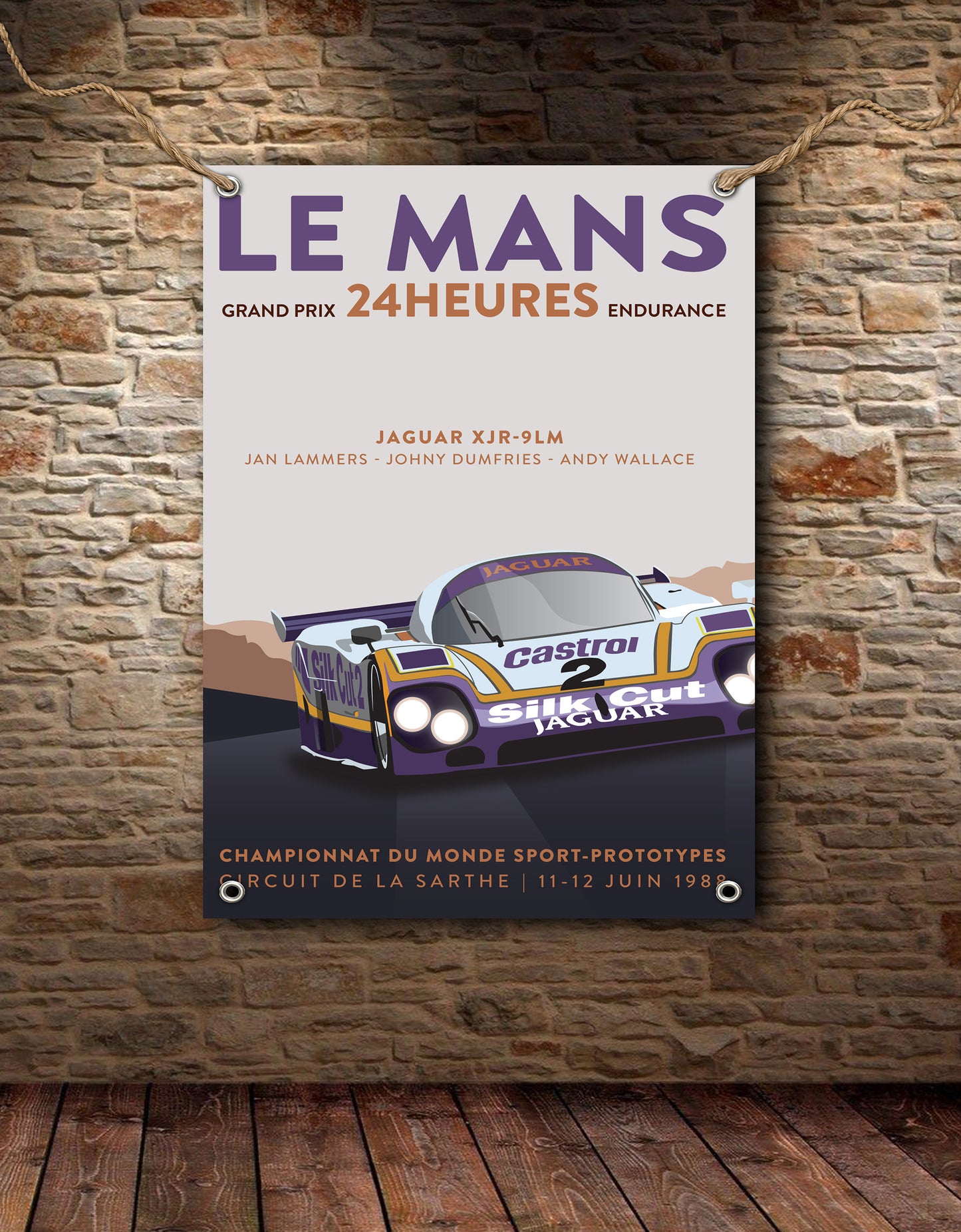 Silk Cut Jaguar Le Mans Banner