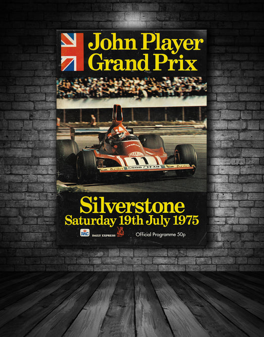 Silverstone Grand Prix 1975 Original Poster