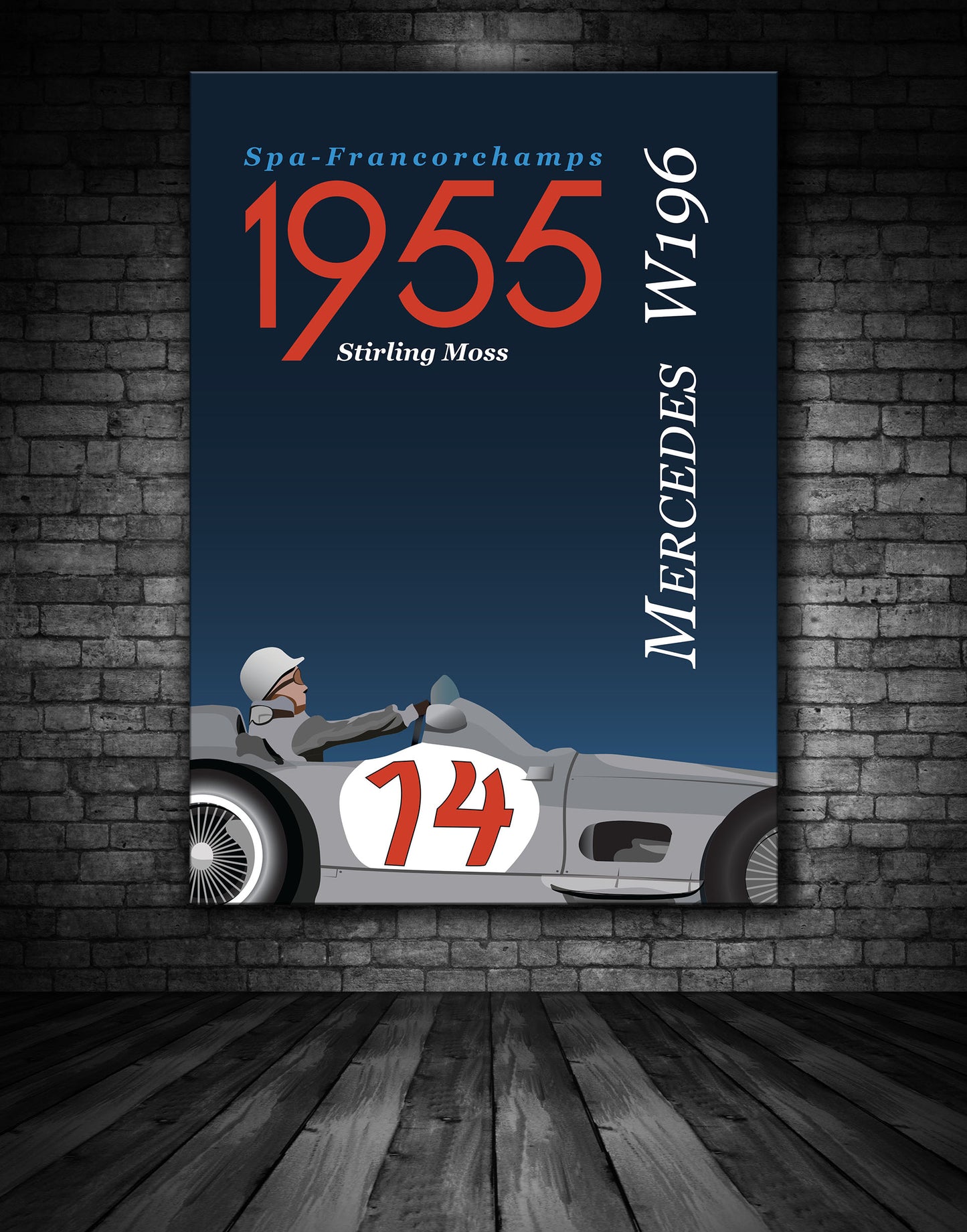 Spa 1955 Grand Prix Poster