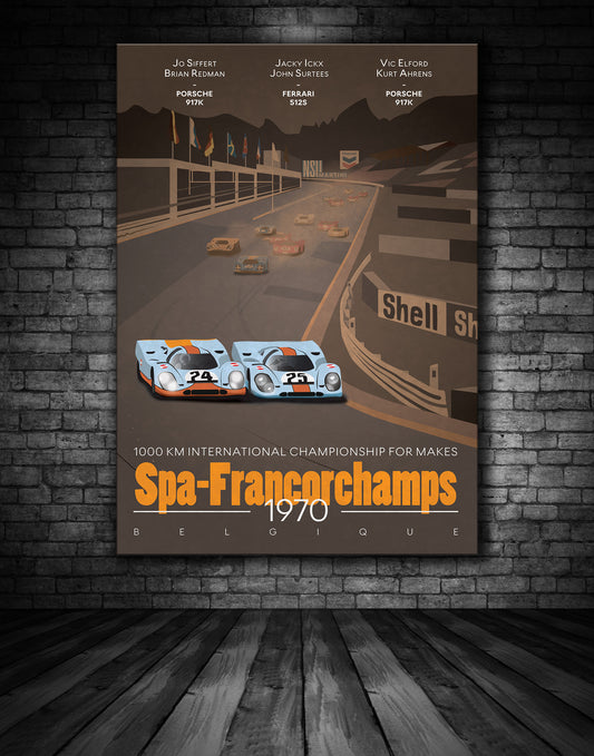 Spa 1970 1000KMS Poster