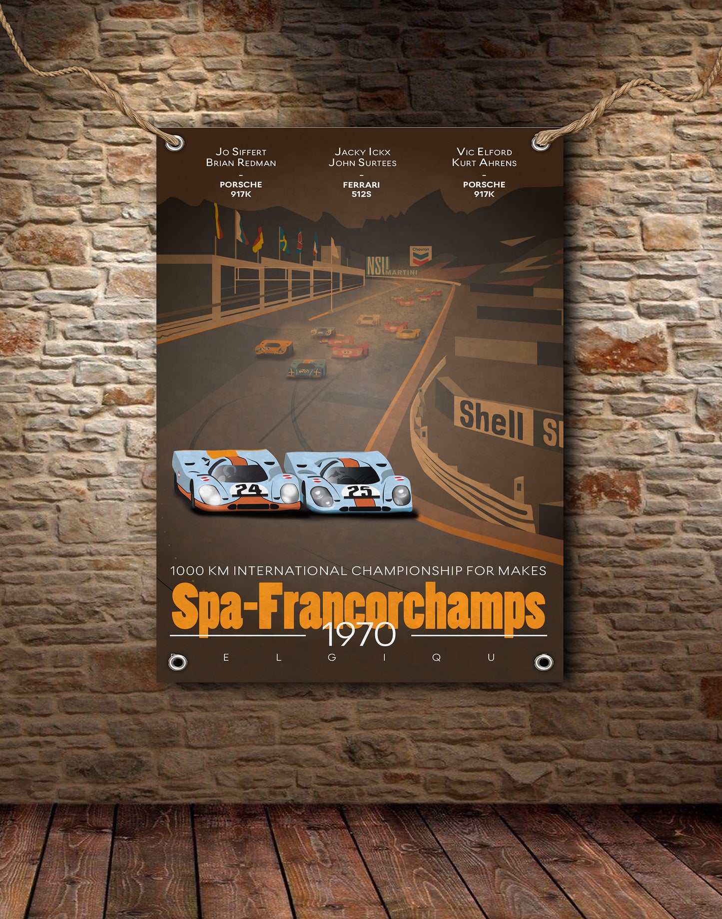 Spa Francorchamps 1970 1000km Banner