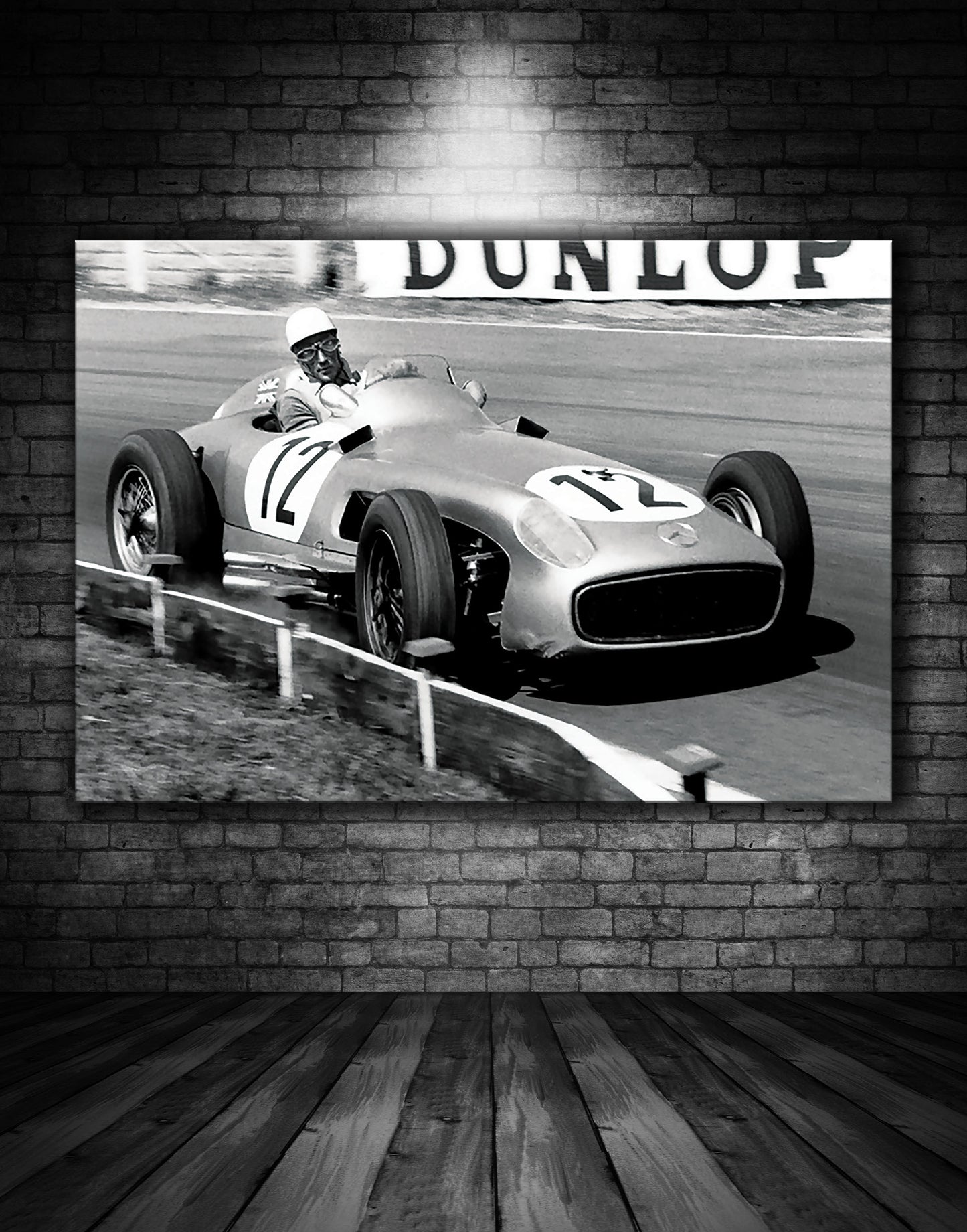 Stirling Moss Aintree British Grand Prix 1955 Mercedes Benz