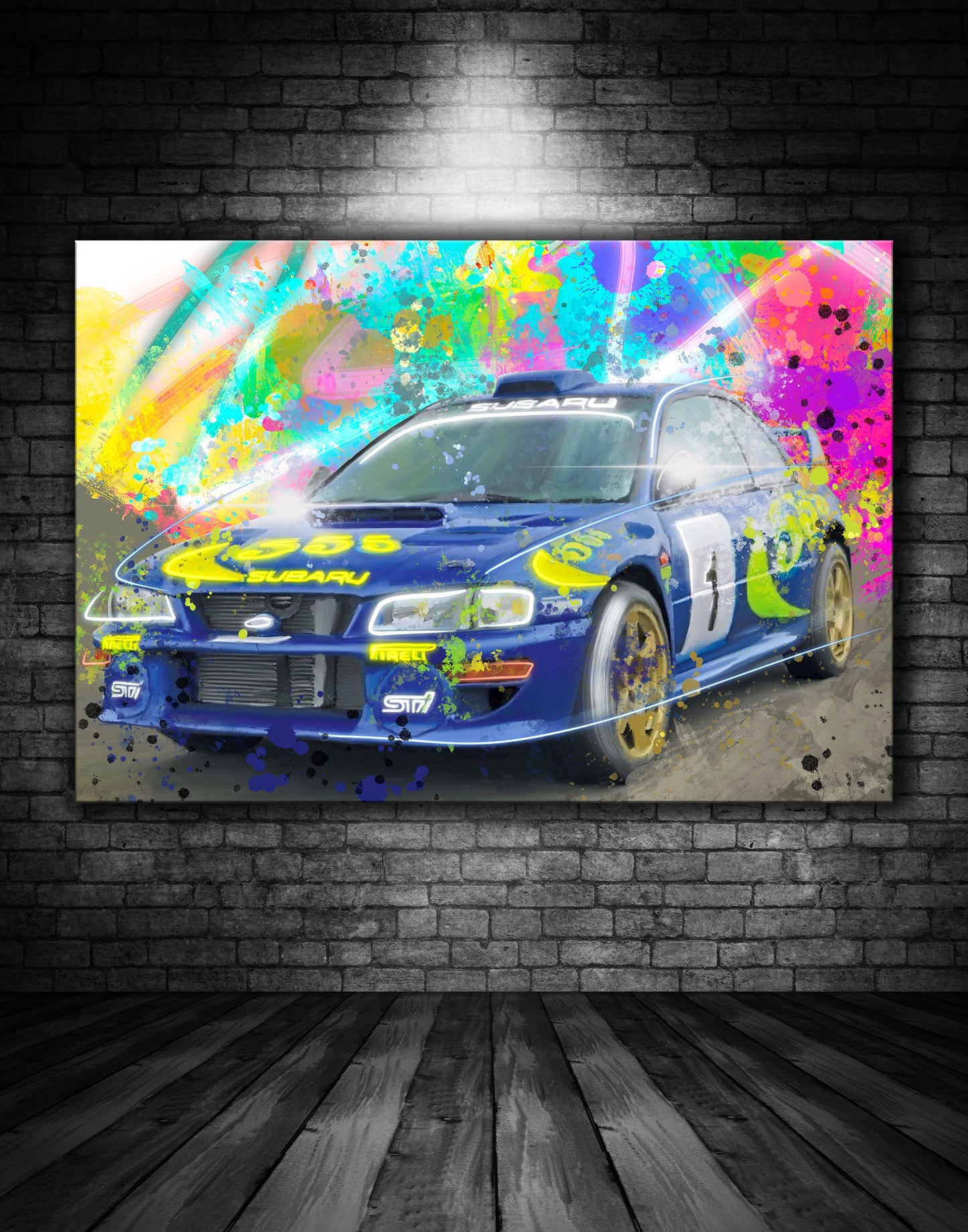 Subaru Impreza 555 Prodrive Graffiti Painting