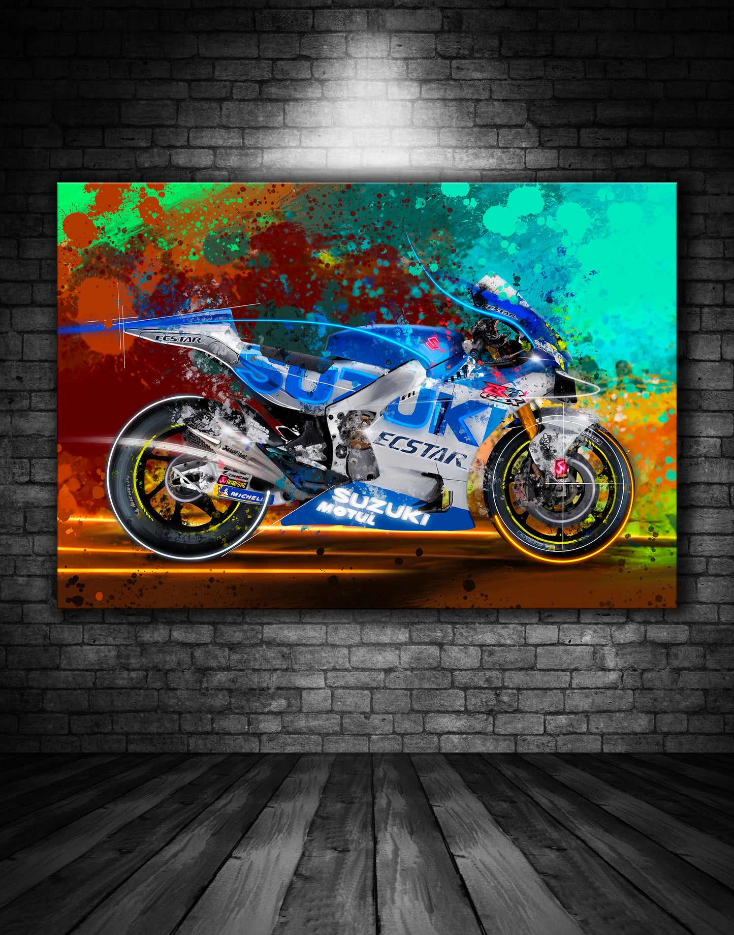 Suzuki Ecstar Moto GP Graffiti Painting