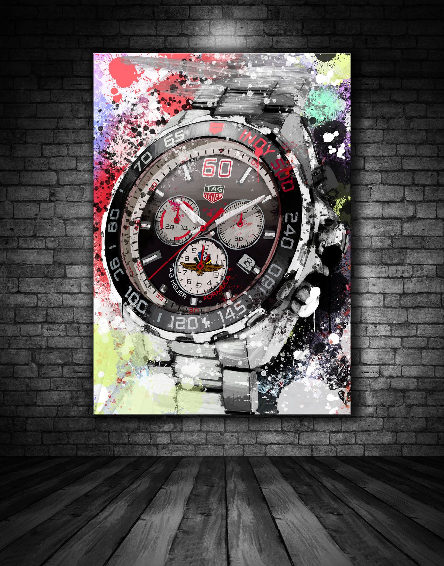 Tag Heuer Indy 500 Watch Graffiti Painting