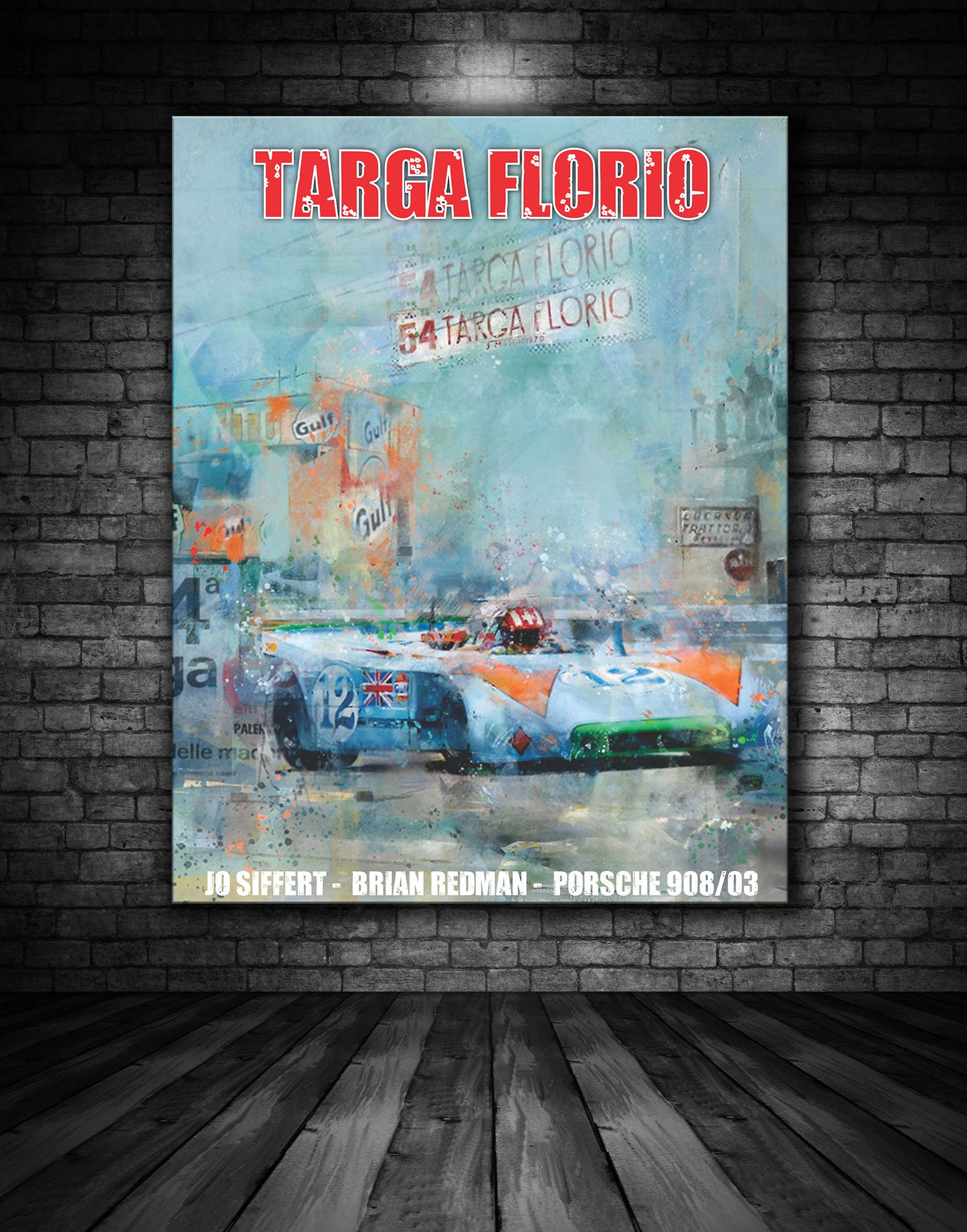 Targa Florio Porsche 908 Vintage Poster