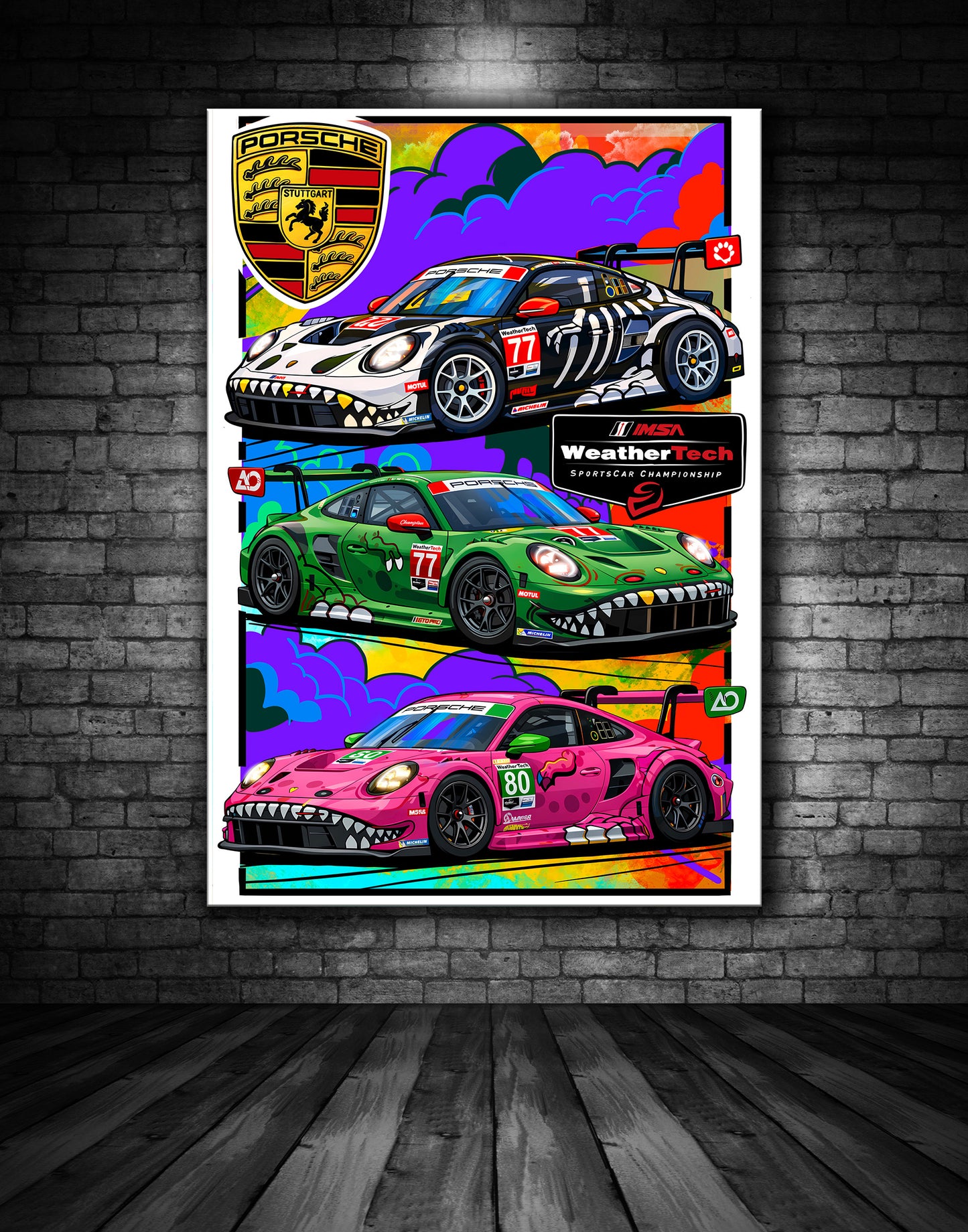 Team AO Racing Porsche GT3 RS Print