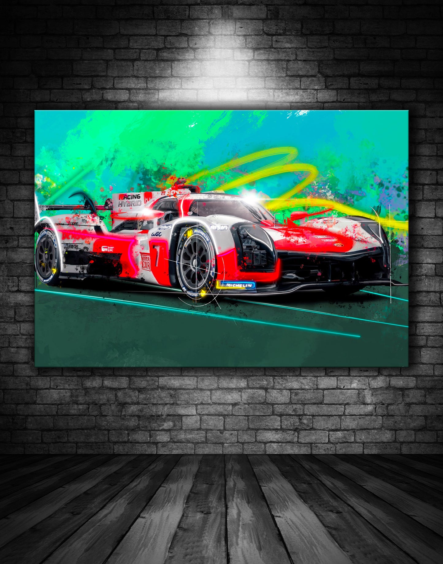 Toyota Hypercar Graffiti Painting