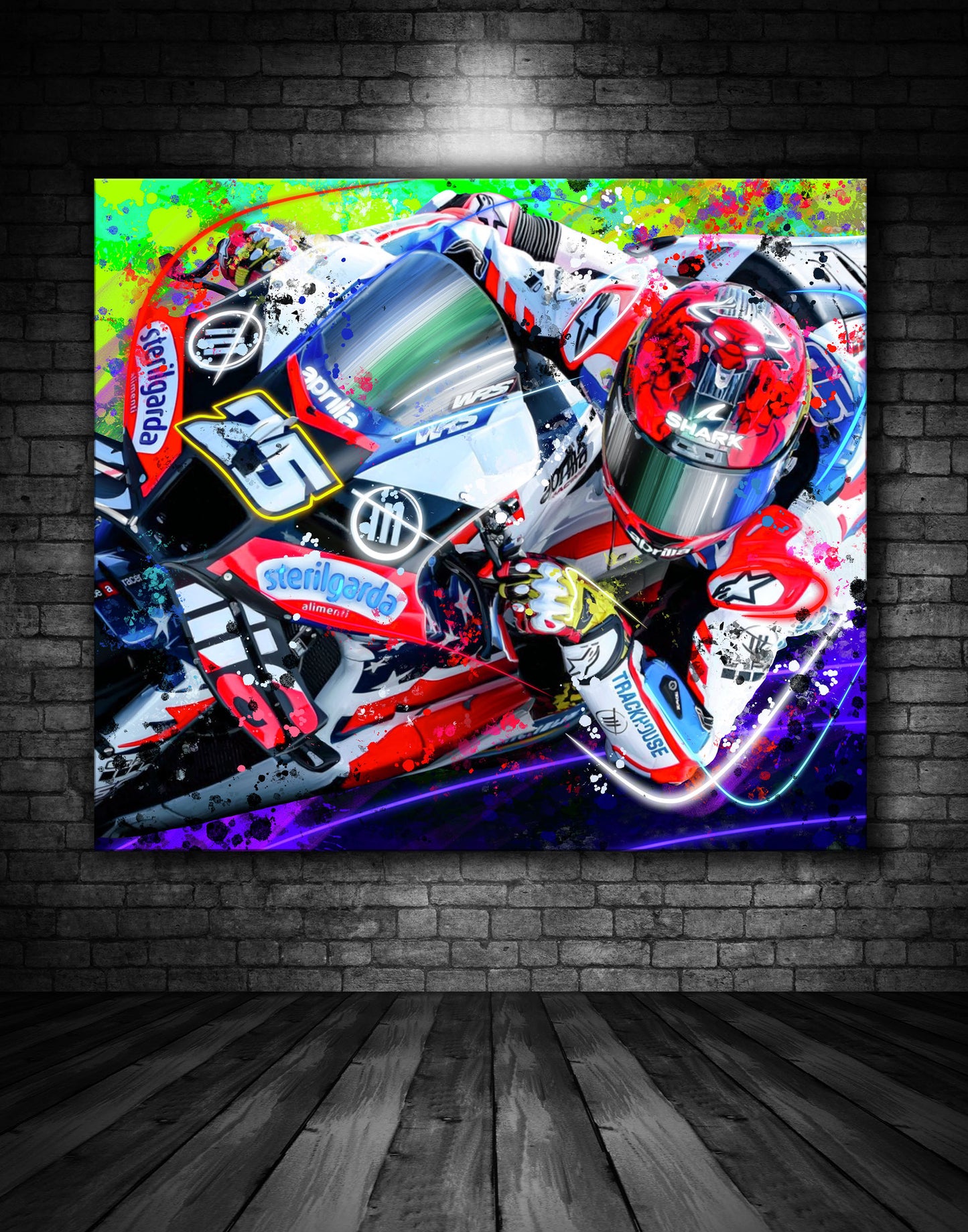 Track Star Aprillia Raul Fernandez Graffiti Painting