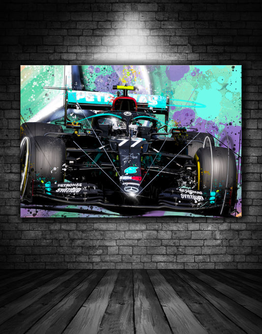 Valtteri Bottas Mercedes F1 Graffiti Painting