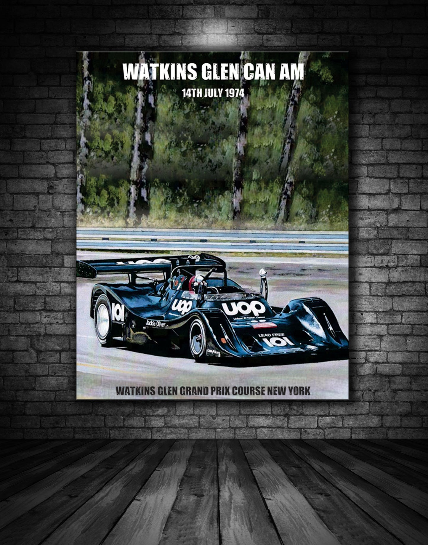 Watkins Glen Can Am Vintage Poster