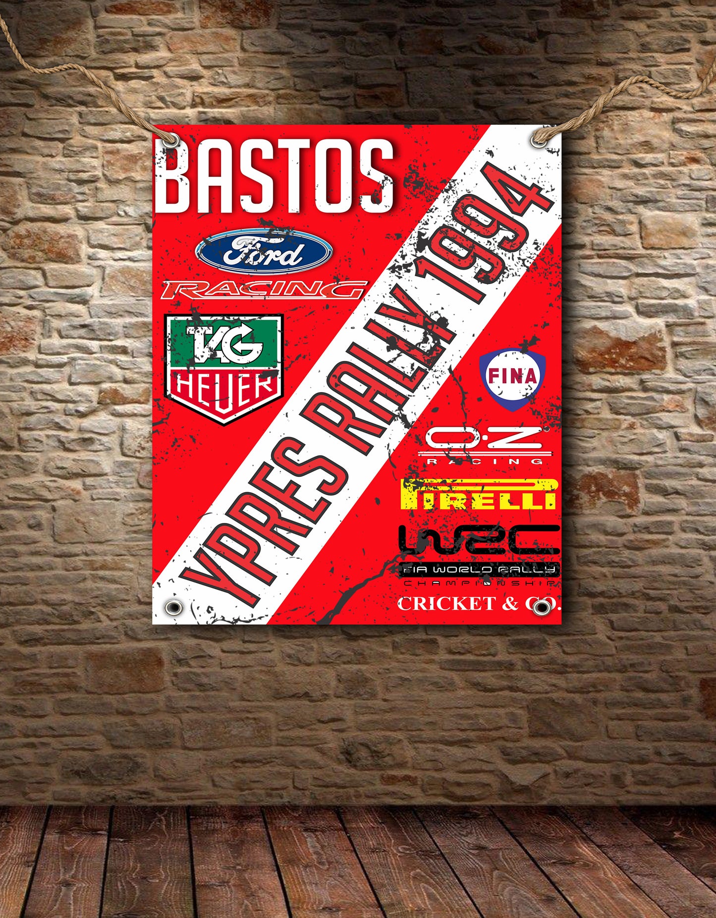 Ypres Rally 1994 Bastos Banner